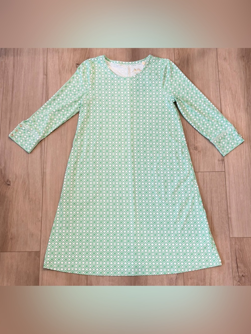 NWT Lilly Pulitzer Solia ChillyLilly Dress Fauna Green/Resort White XS - Picture 2 of 11
